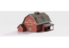 Archistories 107221-P | Gambrel Barn | Red Kit Package