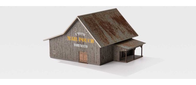 Archistories 112221-P | Saltbox Barn | Grey Kit Package