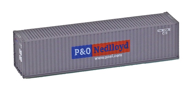 MCZ MCZ120 P&O Nedlloyd 40’ Hi-Cube Corrugated Container