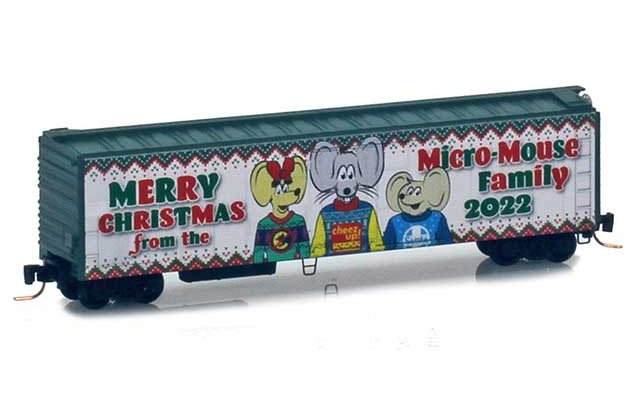Micro-Trains 54800150 2022 Micro-Mouse Christmas 51’ Rivet Side Mechanical Reefer