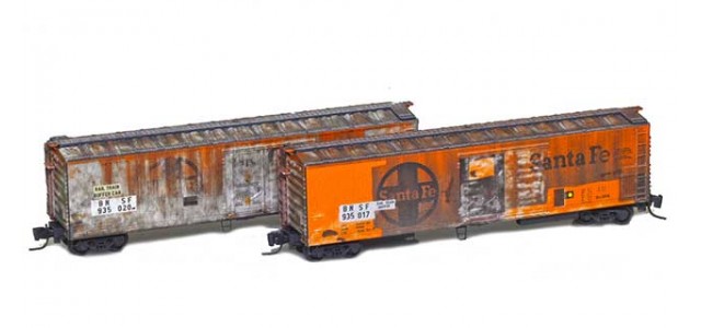 Micro-Trains BNSF ex-ATSF weathered set 99405281